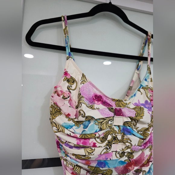 Designer MARYAN MELHORN Gathered Floral One-Piece Swimsuit - Picture 3 of 15